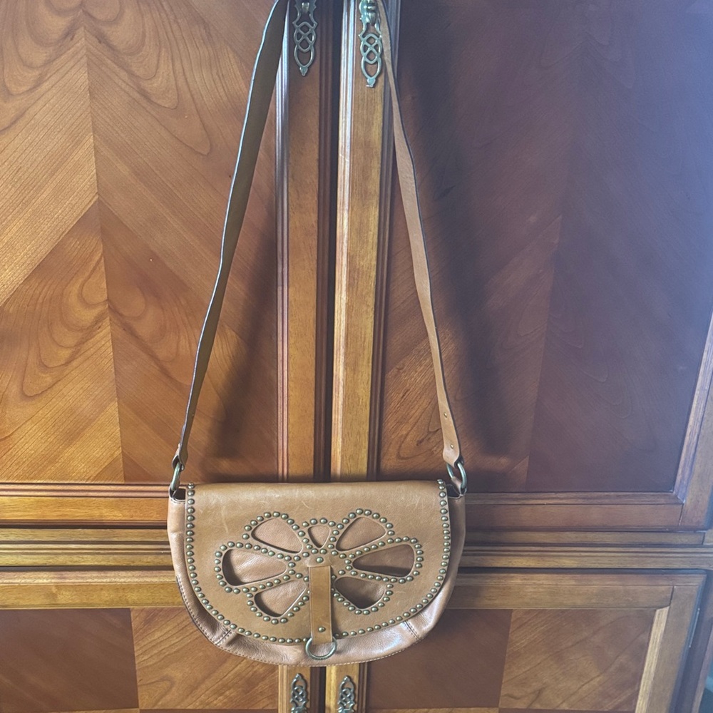 Vintage Michael Kors Brown Leather  Shoulder Bag